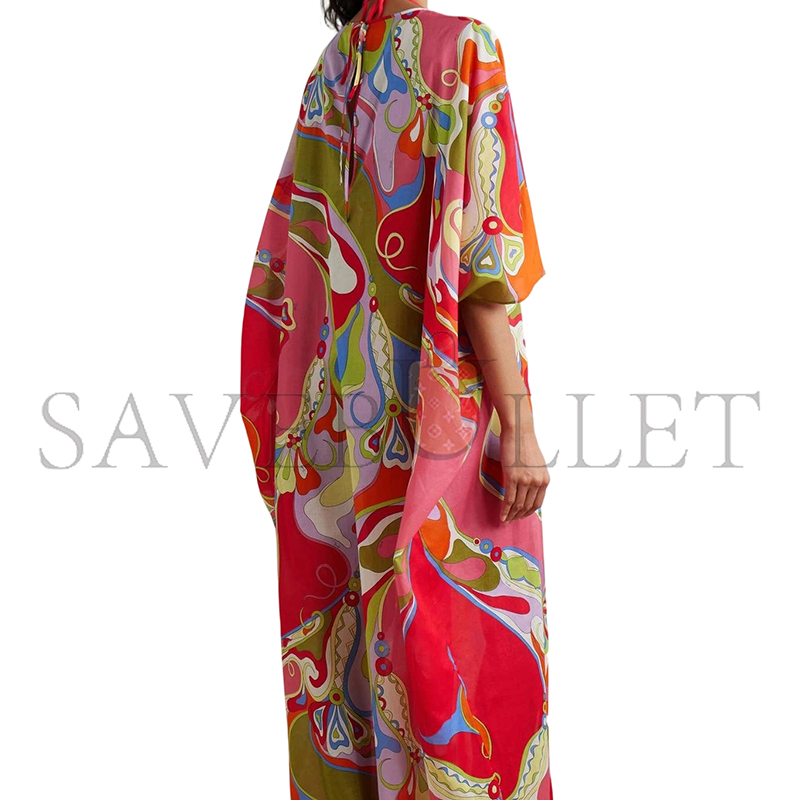 PUCCI PRINTED COTTON-VOILE KAFTAN 4URL454U734048